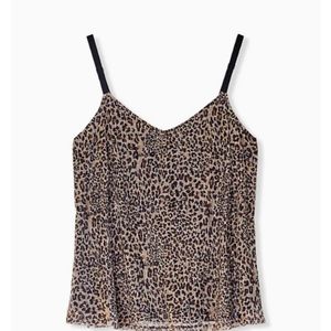 Torrid leopard metalic swing cami 00/10 NWT